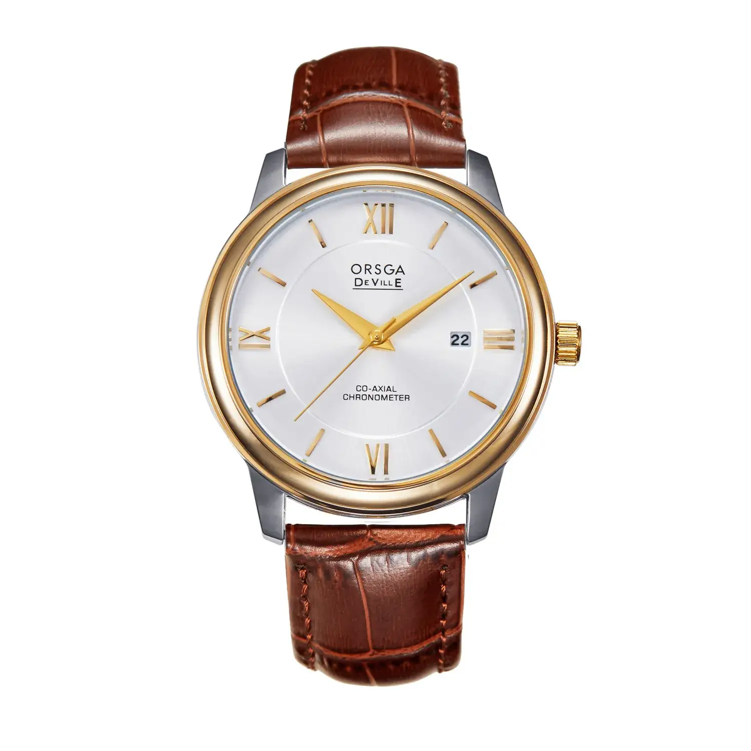 ORSGA Business Couple Watches Solid Steel Strip Calendar - Image 5