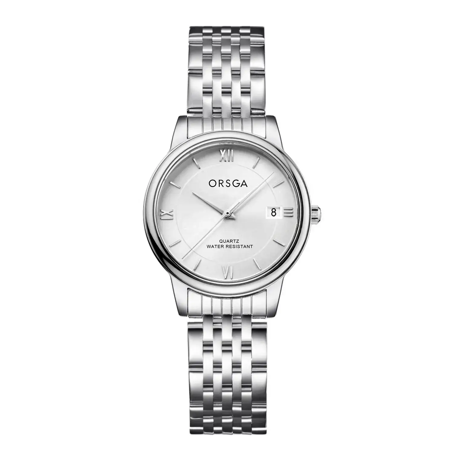 ORSGA Business Couple Watches Solid Steel Strip Calendar - Image 9