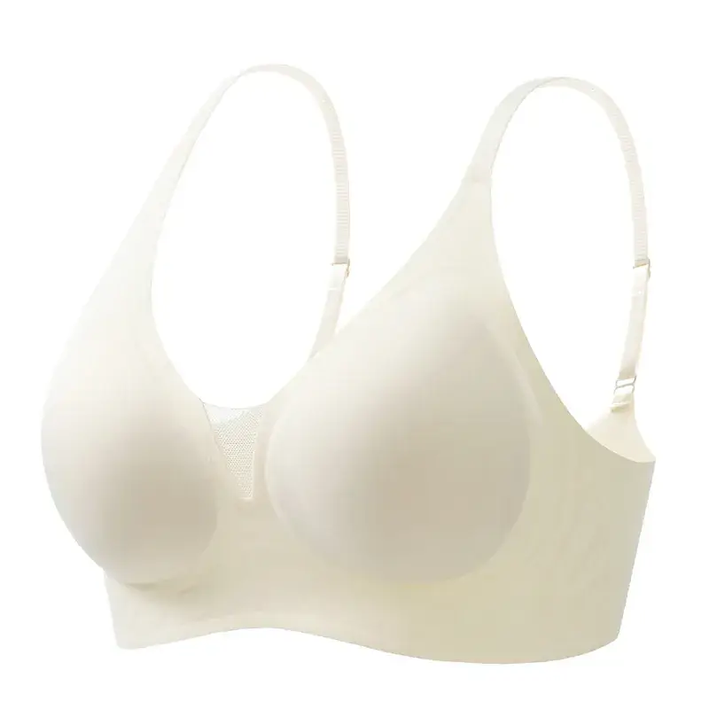 Yellow Strap Deep V Lace Seamless Jelly Underwear Women - Image 10