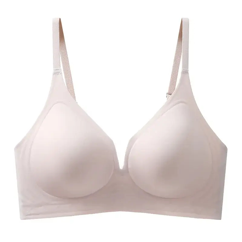 Yellow Strap Deep V Lace Seamless Jelly Underwear Women - Image 2