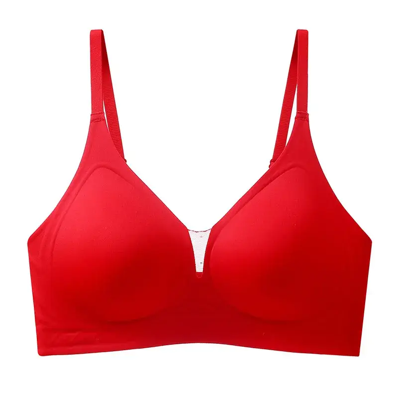 Yellow Strap Deep V Lace Seamless Jelly Underwear Women - Image 4