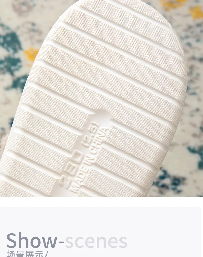 Men's Large Size Cotton Slippers for Autumn and Winter, Indoor Non-Slip Thickened Warm Fabric Slippers for Home Leisure and Warmth — feature 10