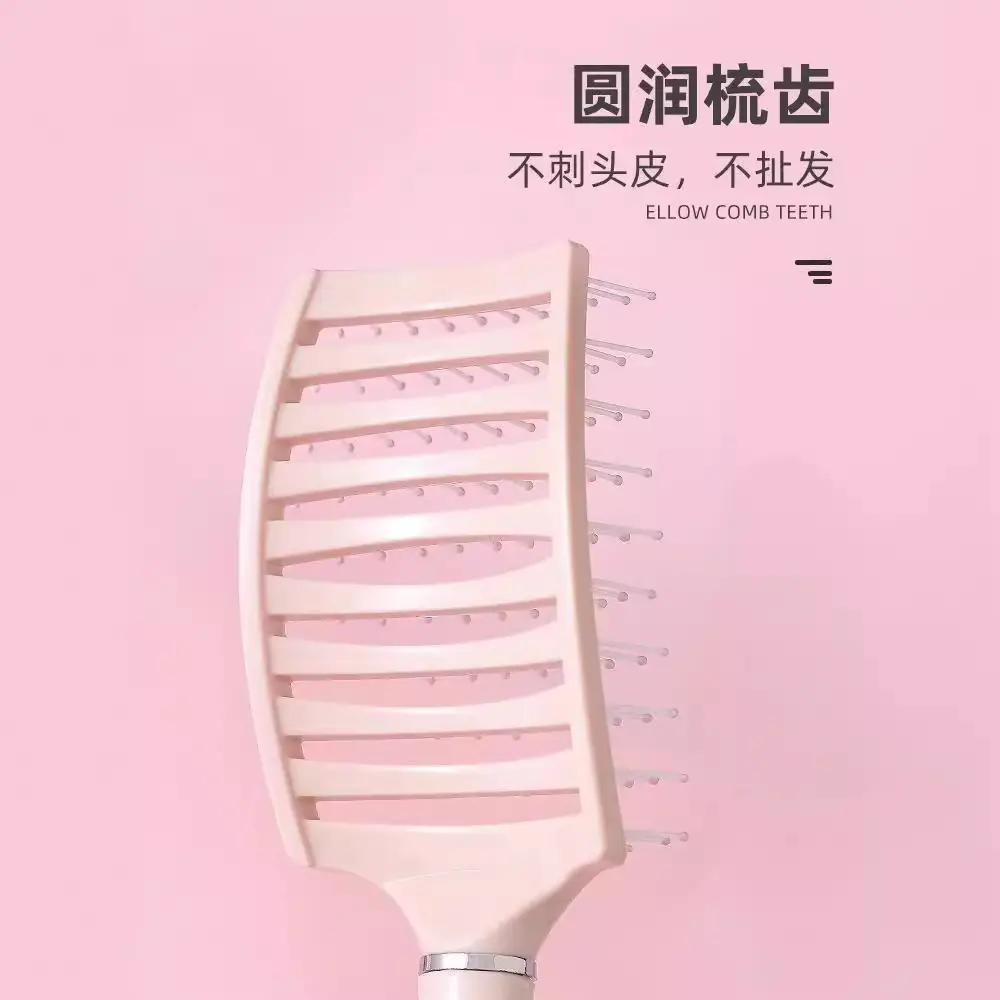 Anti-Static Hair Curling Comb with Bone Green Handle - Image 8