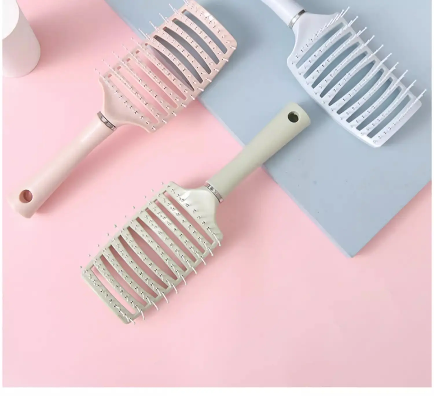 Anti-Static Hair Curling Comb with Bone Green Handle — feature 14