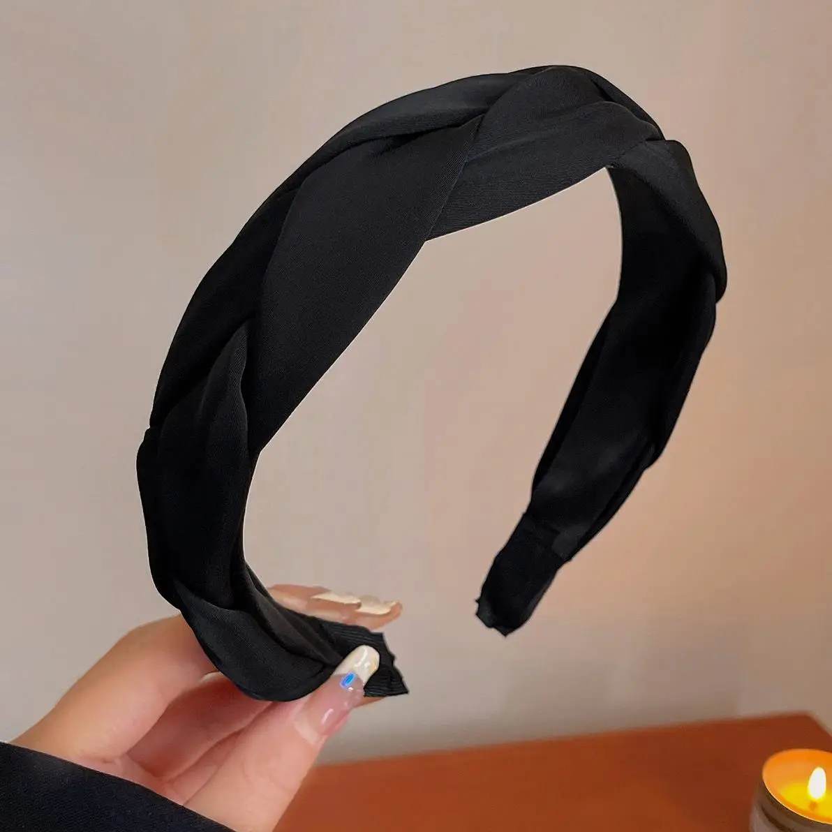 Women's 2024 High-End Hair Pressed Hoop with Wide Bristle - Image 3