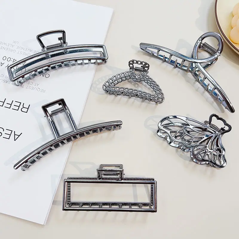 Full of Vitality Large Metal Hairpin Black Alloy - Image 8