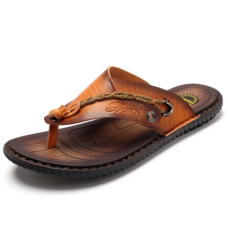 2023 Summer flip-flops men's casual Vietnam beach shoes slippers men's dad shoes plus size flip-flops shoes - Image 4