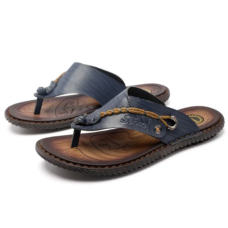 2023 Summer flip-flops men's casual Vietnam beach shoes slippers men's dad shoes plus size flip-flops shoes - Image 5