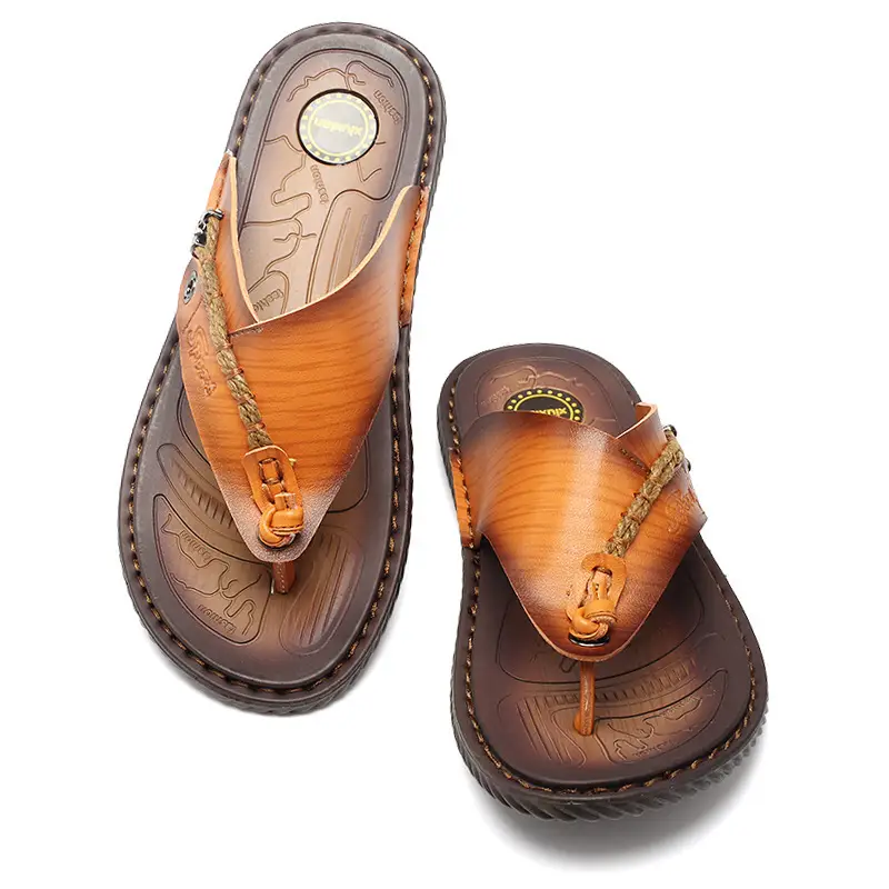2023 Summer flip-flops men's casual Vietnam beach shoes slippers men's dad shoes plus size flip-flops shoes - Image 6