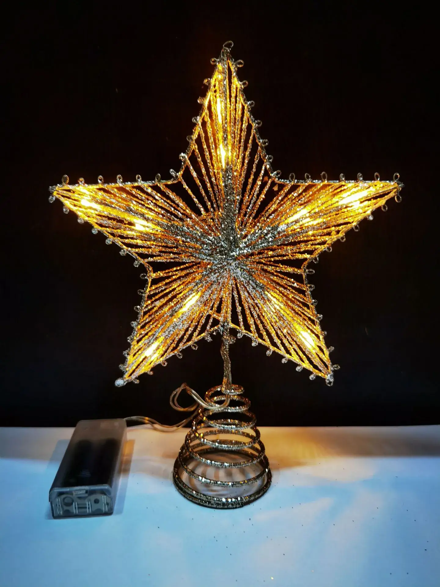 LED Star Tree Decor with Warm Lights - Image 6