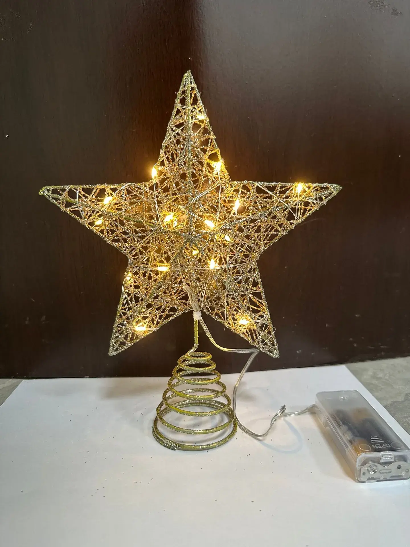 LED Star Tree Decor with Warm Lights - Image 5