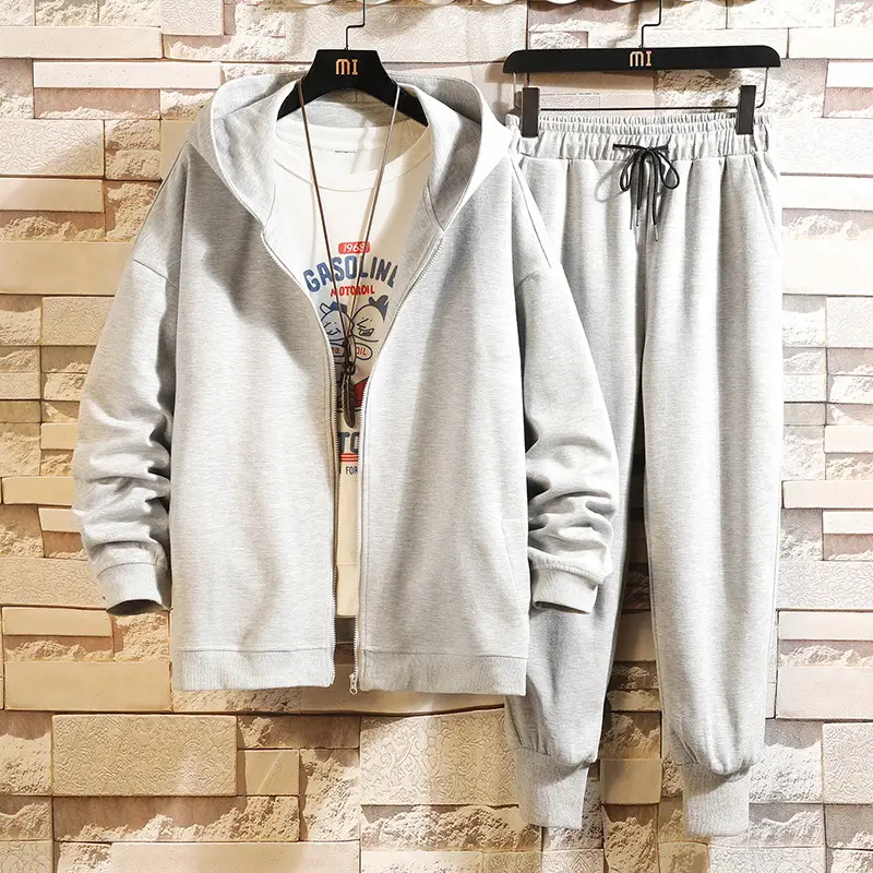 Black Hoodie Track Suit for Boys Plus Size Spring Autumn - Image 8