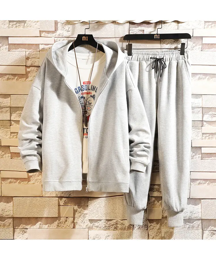 Black Hoodie Track Suit for Boys Plus Size Spring Autumn — feature 12