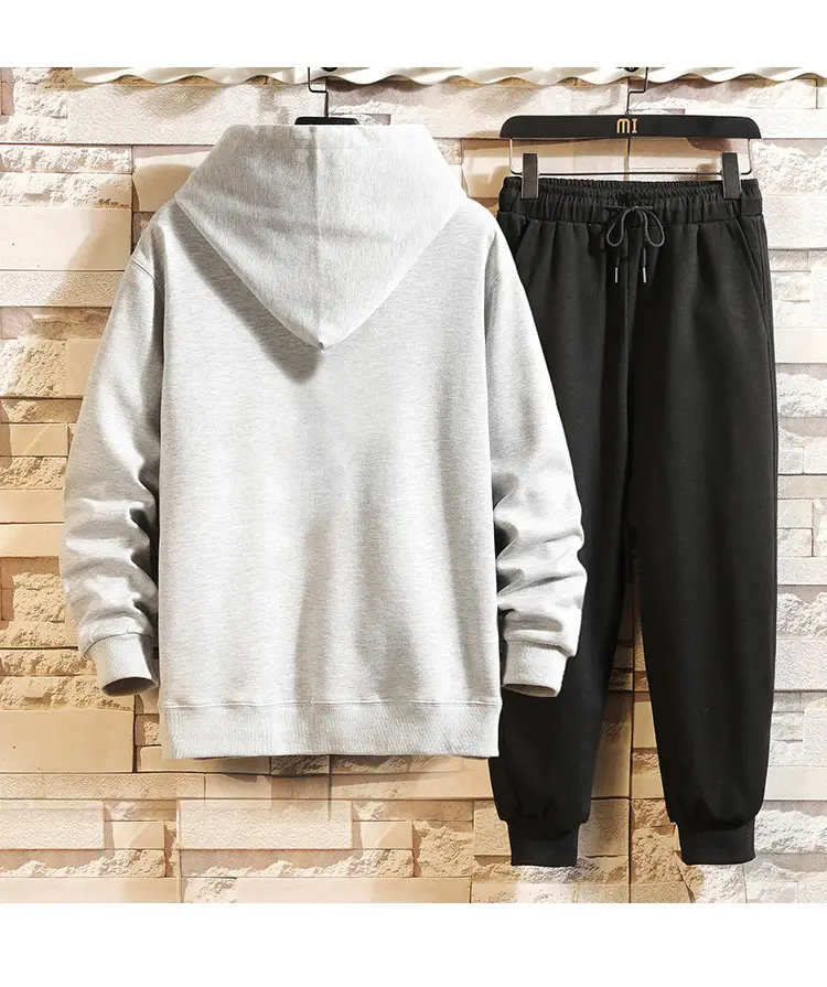 Black Hoodie Track Suit for Boys Plus Size Spring Autumn — feature 16