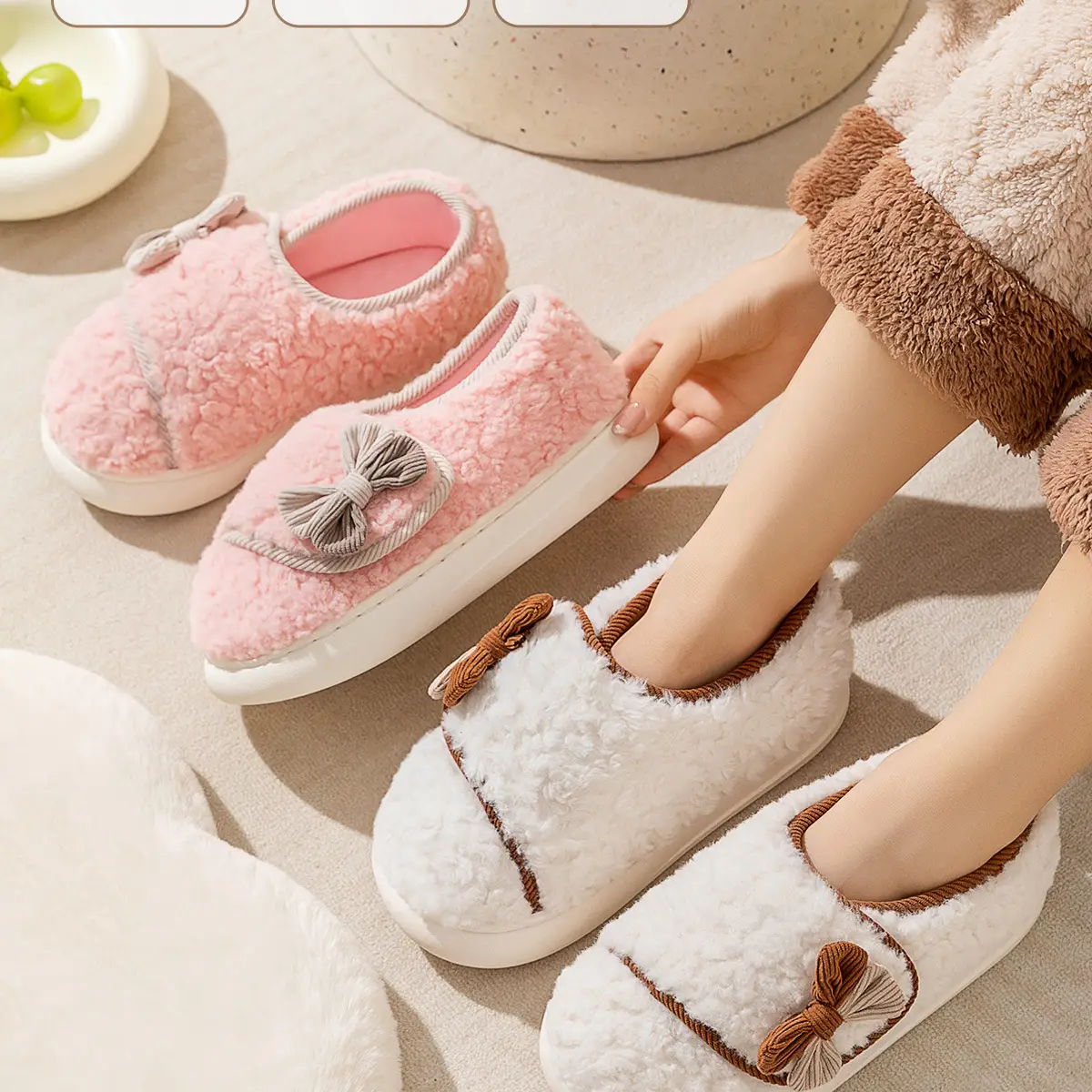 Mao Mao Slippers Pregnant Women Warm New Autumn Winter 2024 — feature 4