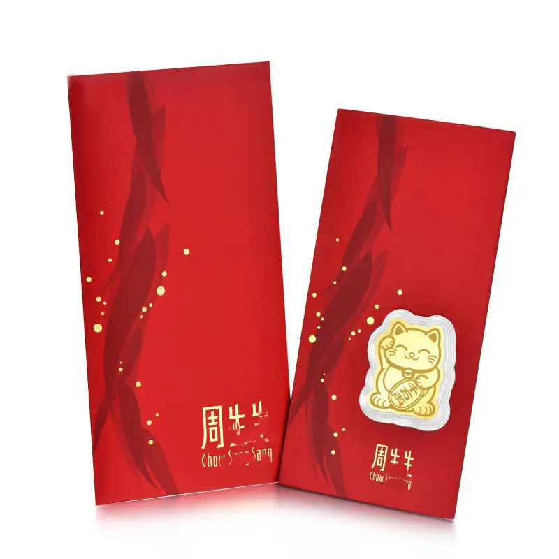 Zhou Lucky Cat Gold Foil Red Envelope Gift Box — feature 7