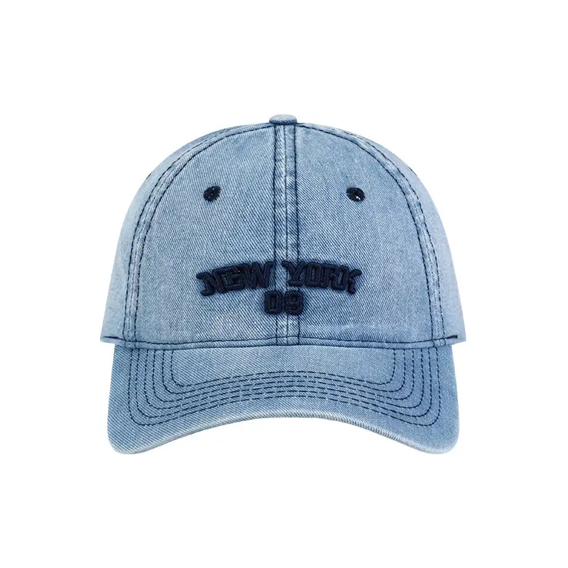Women's New York 08 Denim Peaked Cap - Image 8