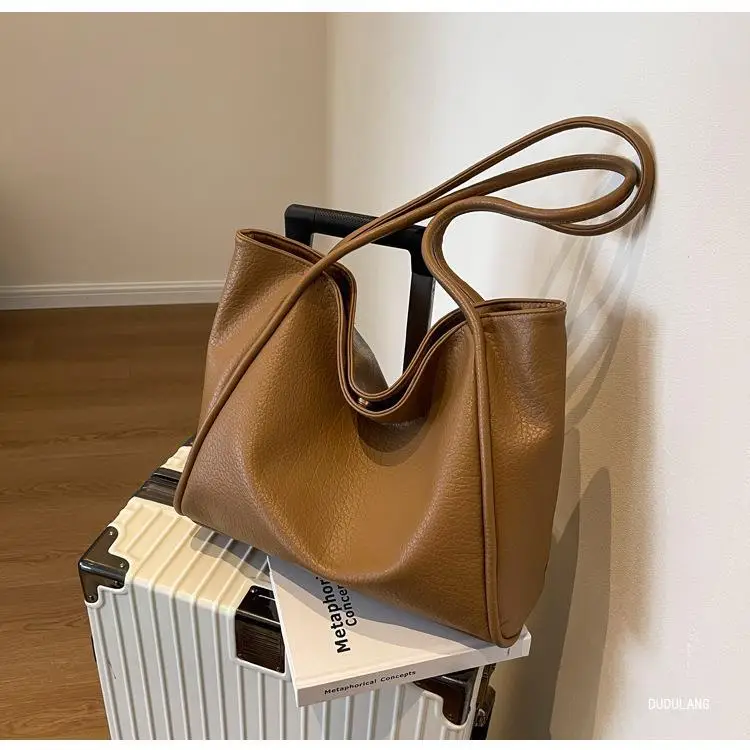 Women's 2-Piece Leather Shoulder Bag Black — feature 15
