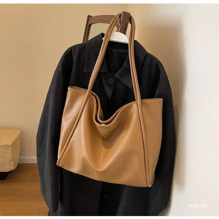 Women's 2-Piece Leather Shoulder Bag Black — feature 19