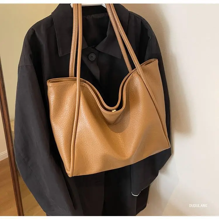 Women's 2-Piece Leather Shoulder Bag Black — feature 20