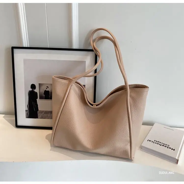 Women's 2-Piece Leather Shoulder Bag Black — feature 27