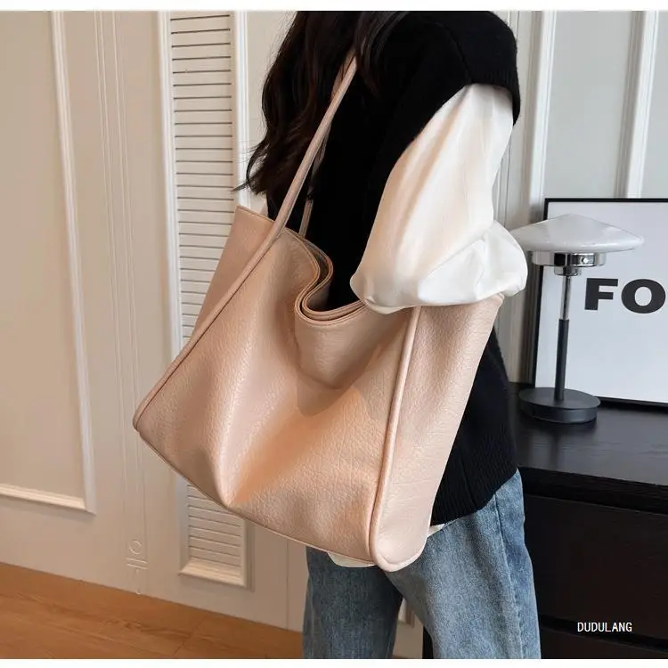 Women's 2-Piece Leather Shoulder Bag Black — feature 36
