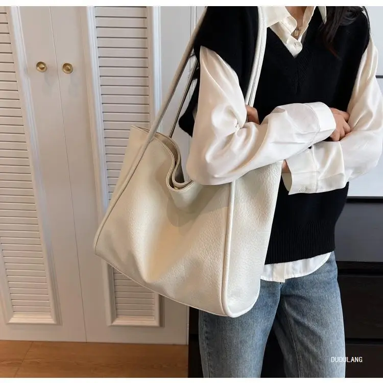Women's 2-Piece Leather Shoulder Bag Black — feature 39