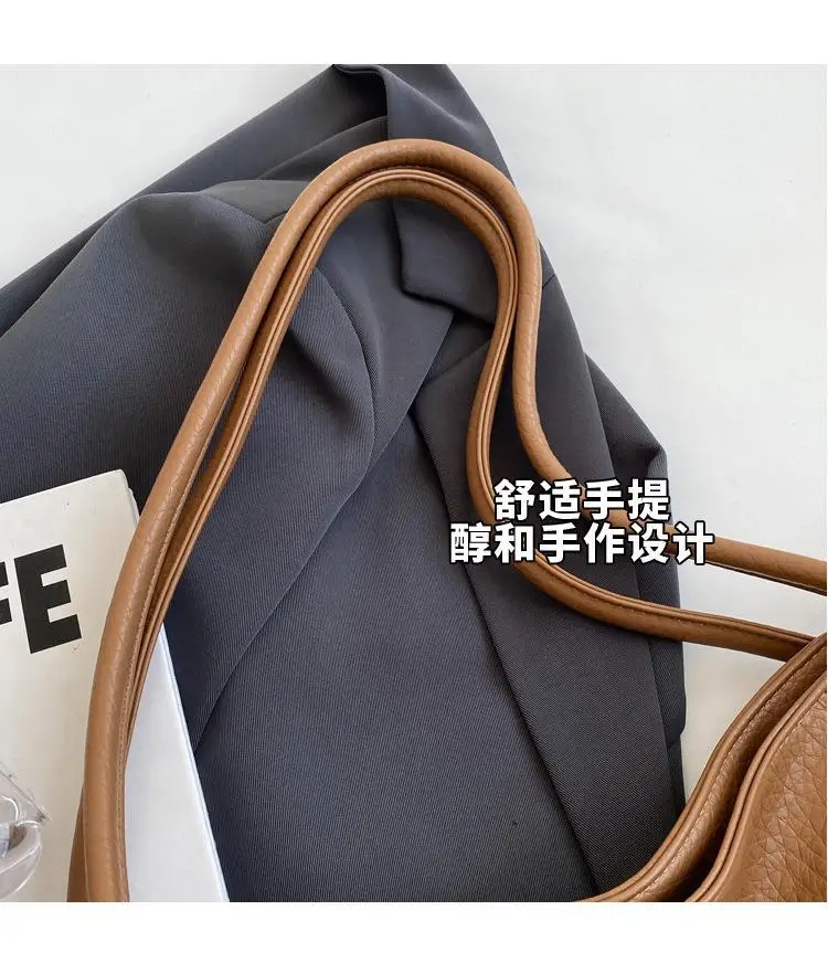 Women's 2-Piece Leather Shoulder Bag Black — feature 6