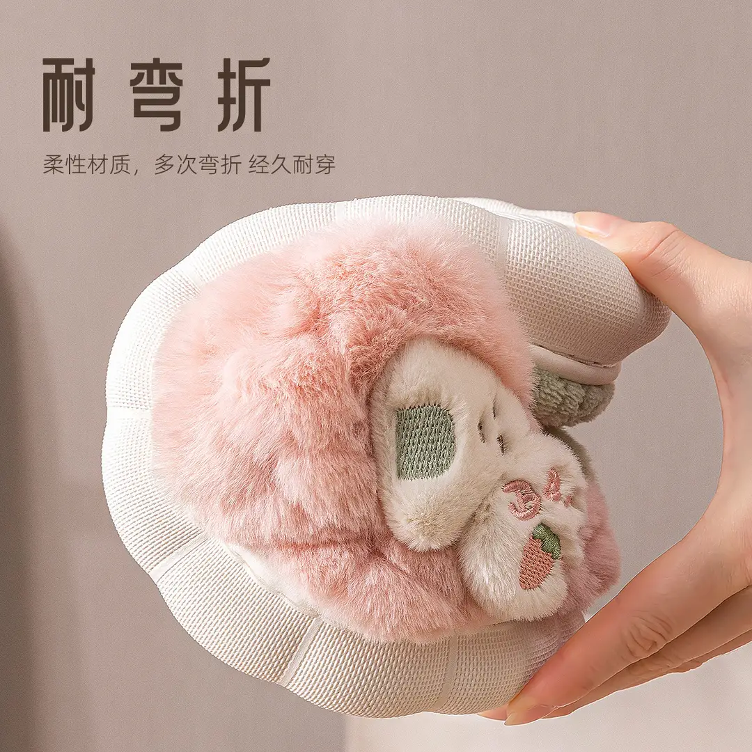 Lidani Plush Slippers for Women, Indoor Home Use, 2025 New Style, Cute and Warm Cotton Slippers for Women, Suitable for Outdoor Wear - Image 5