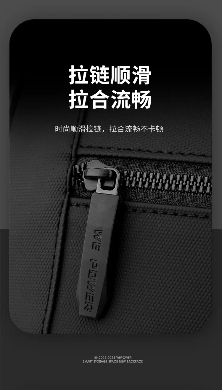 Men's Black Sports Commuter Shoulder Bag with Card Holder — feature 12
