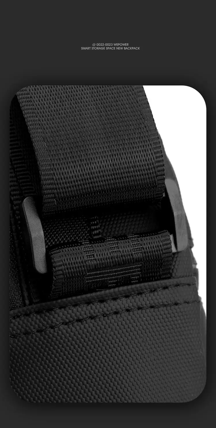 Men's Black Sports Commuter Shoulder Bag with Card Holder — feature 23
