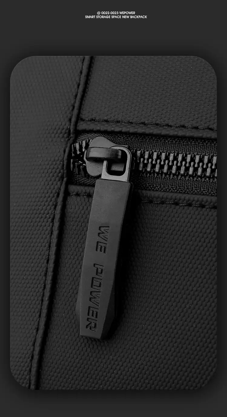 Men's Black Sports Commuter Shoulder Bag with Card Holder — feature 25
