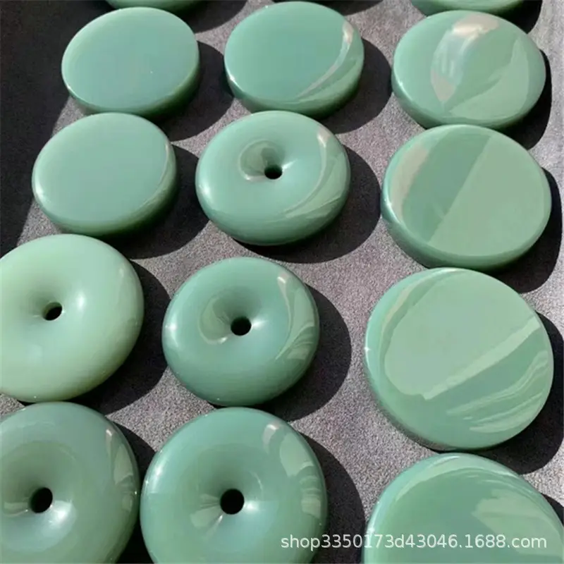 Xinjiang Jade Bracelets White Cat's Eye Set - Image 4
