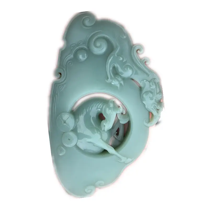 Xinjiang Jade Bracelets White Cat's Eye Set - Image 5