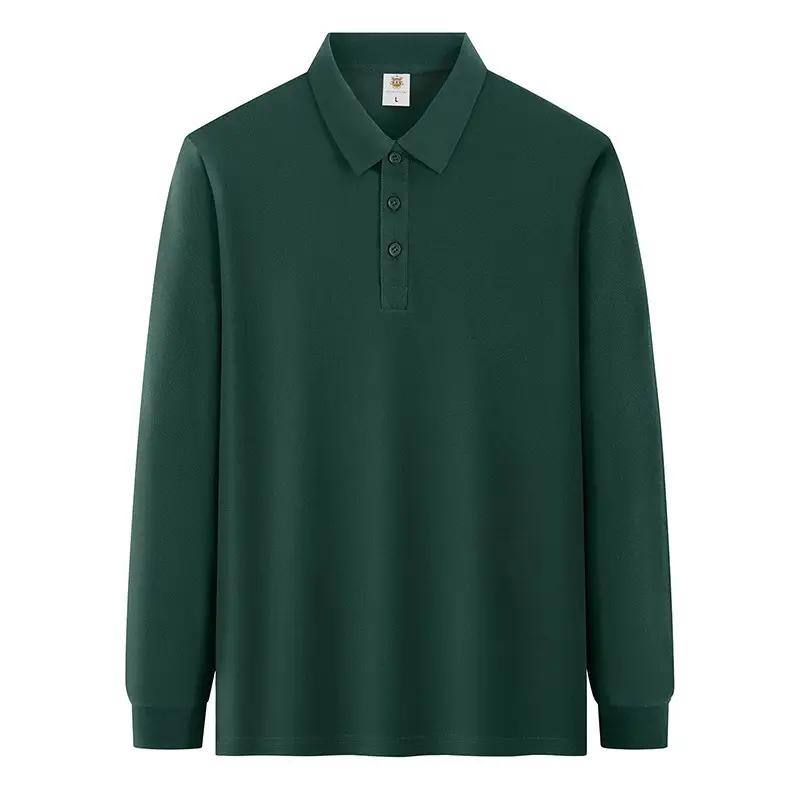 Green Cotton Polo Shirt with Embroidered Logo - Image 11