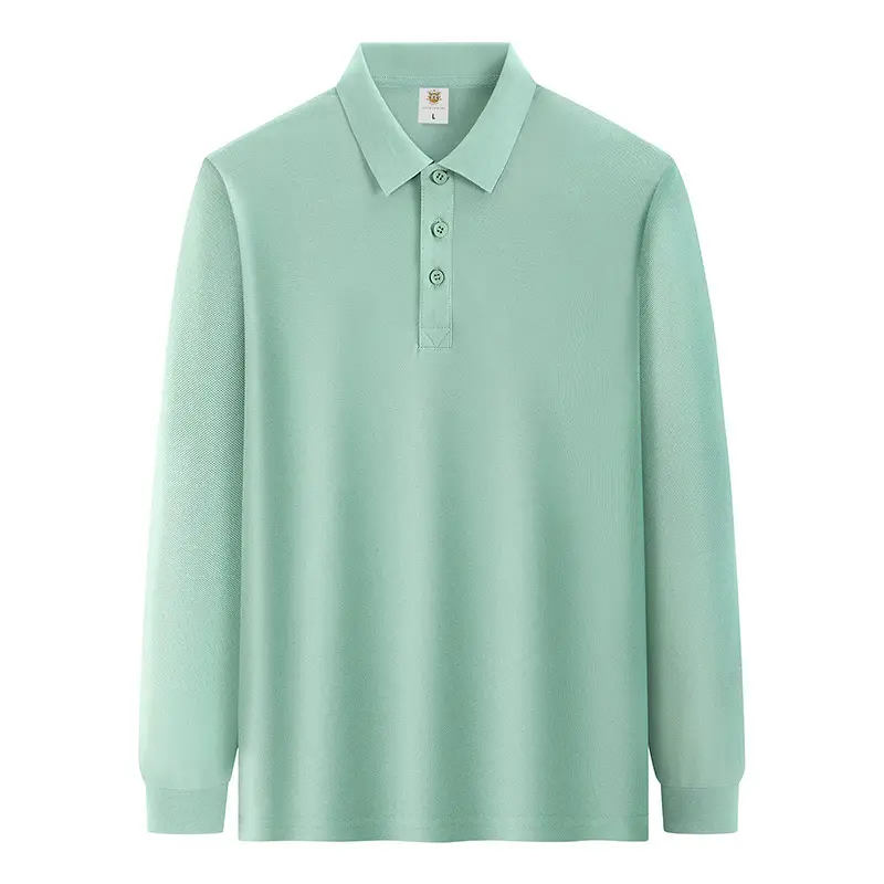 Green Cotton Polo Shirt with Embroidered Logo - Image 6