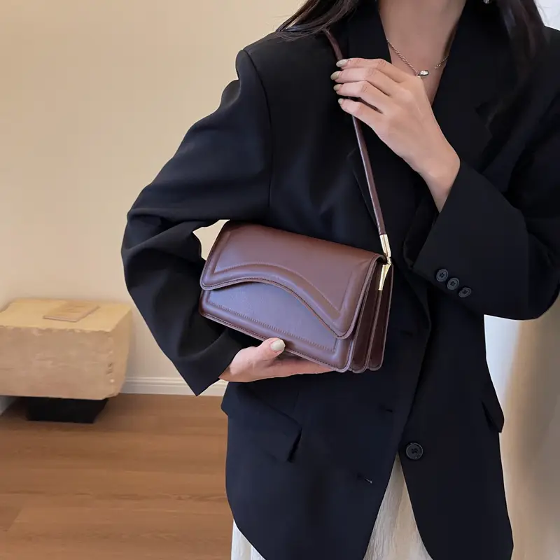Black Shoulder Bag for Women 2023 Autumn Casual