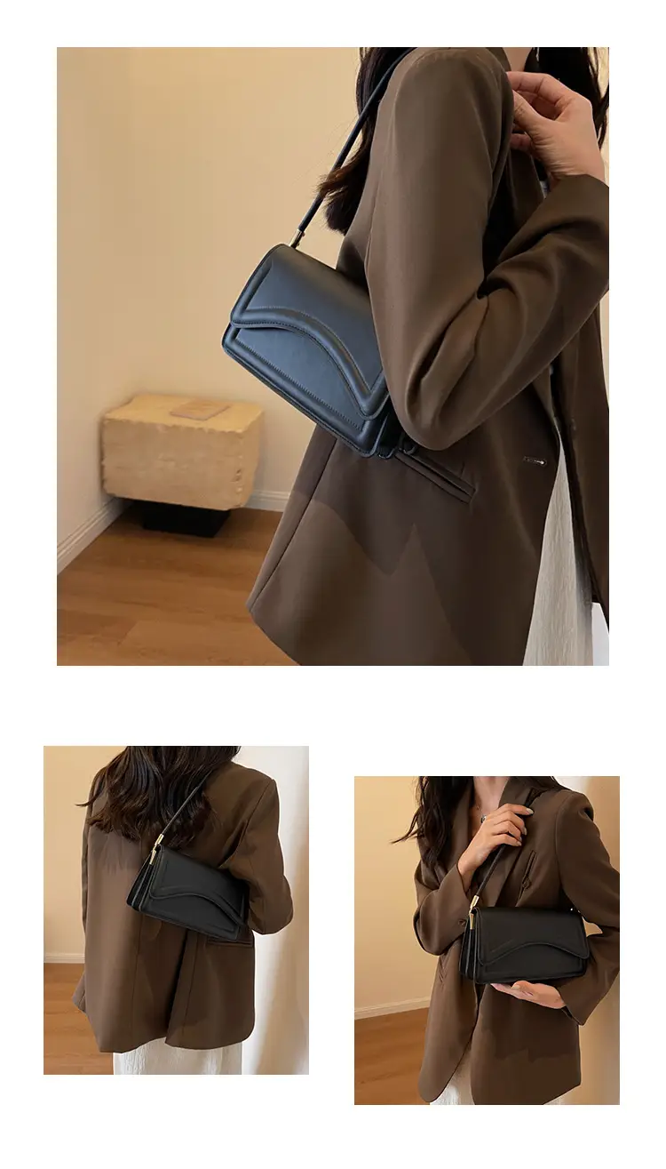 Black Shoulder Bag for Women 2023 Autumn Casual — feature 9
