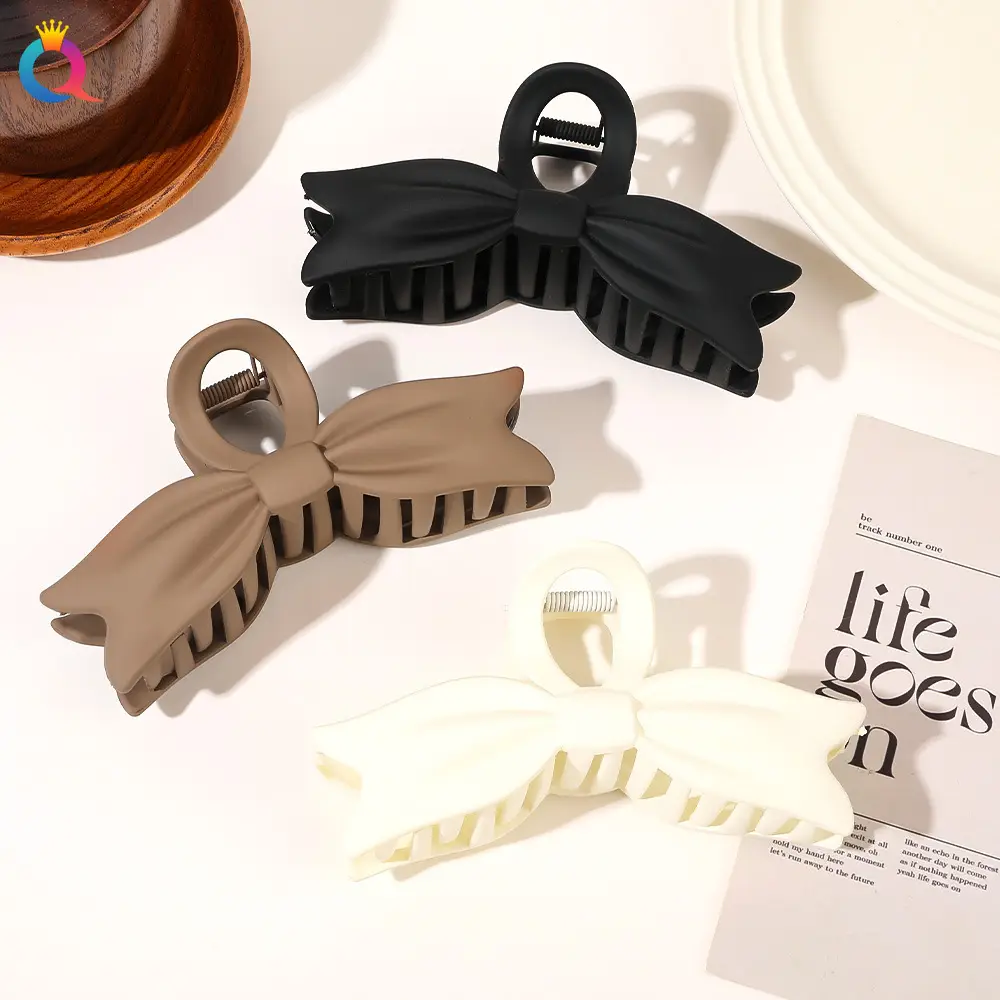 Qiyue Bow Hair Clips Black Brown Large Updo Clips — feature 21