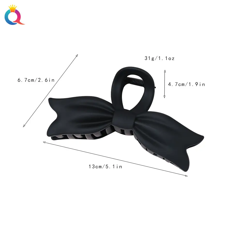 Qiyue Bow Hair Clips Black Brown Large Updo Clips — feature 23