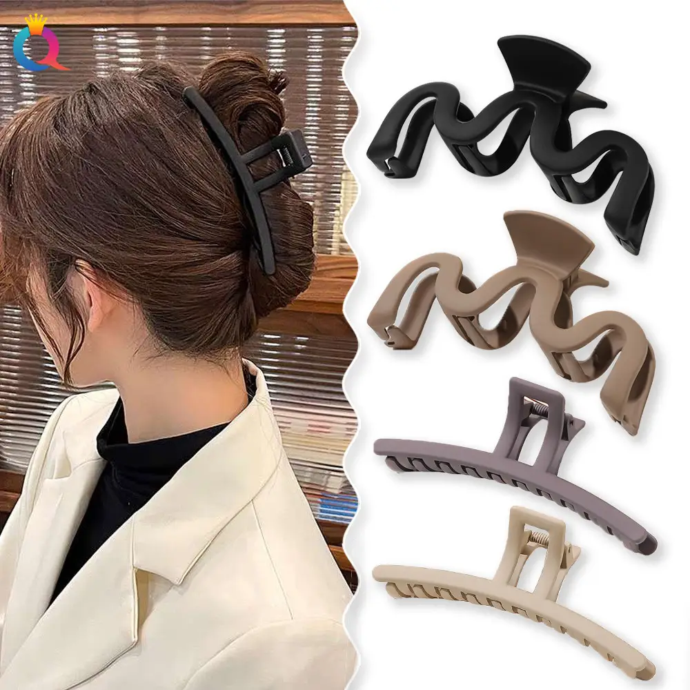 Qiyue Bow Hair Clips Black Brown Large Updo Clips — feature 25