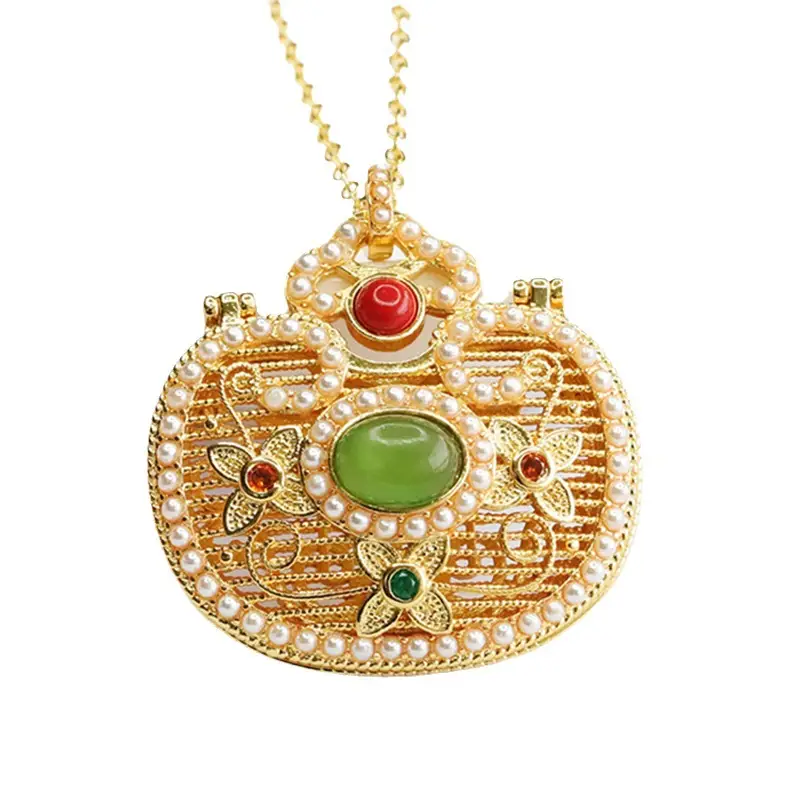 Guan Yu Jade Pendant Necklace for Women Palace Style - Image 7