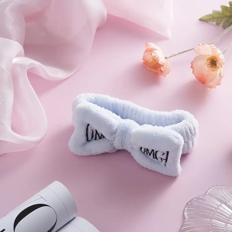 Red Embroidered Hairband for Women Omg Makeup Face Wash Anti-Moisture — feature 19