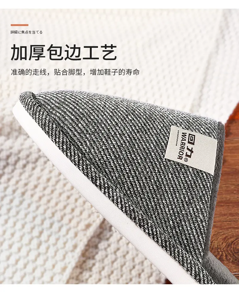 Huili Plush Thickened Soft Bottom Warm Baotou Couple Simple Home Mute Outer Wear Non-slip Indoor Winter Slippers — feature 11