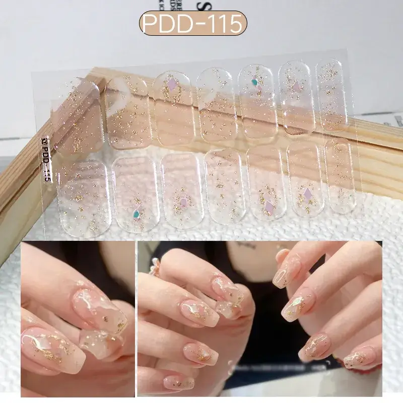 3D Waterproof Nail Sticker for Girls - Green & Butterfly Design - Image 14