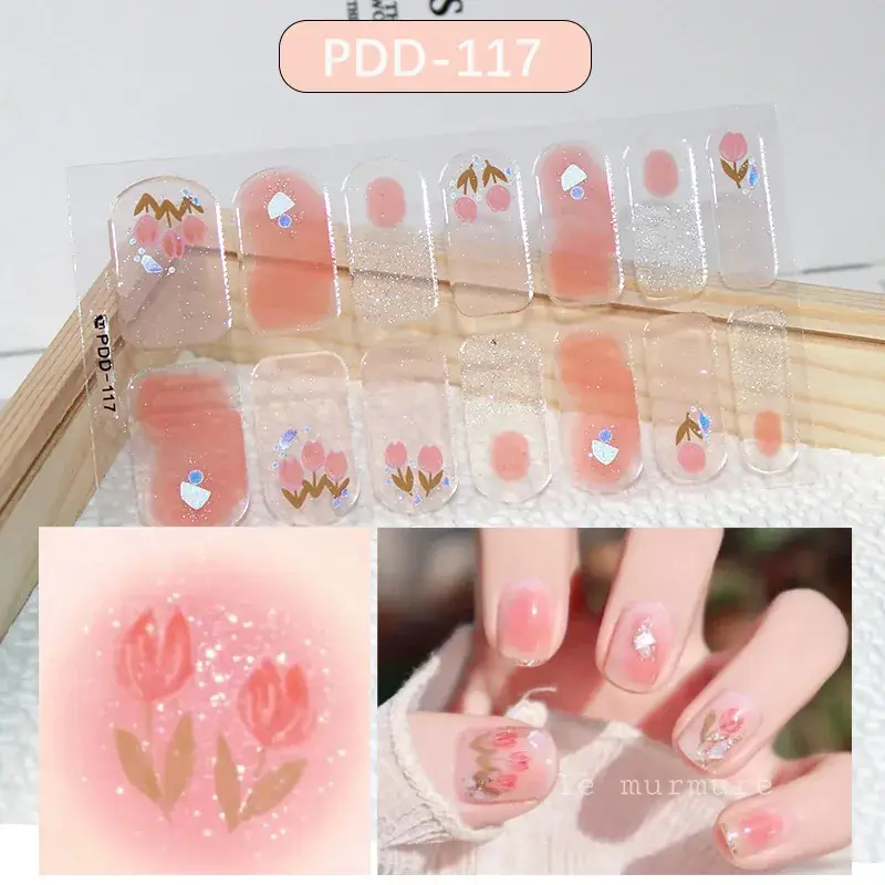 3D Waterproof Nail Sticker for Girls - Green & Butterfly Design - Image 16