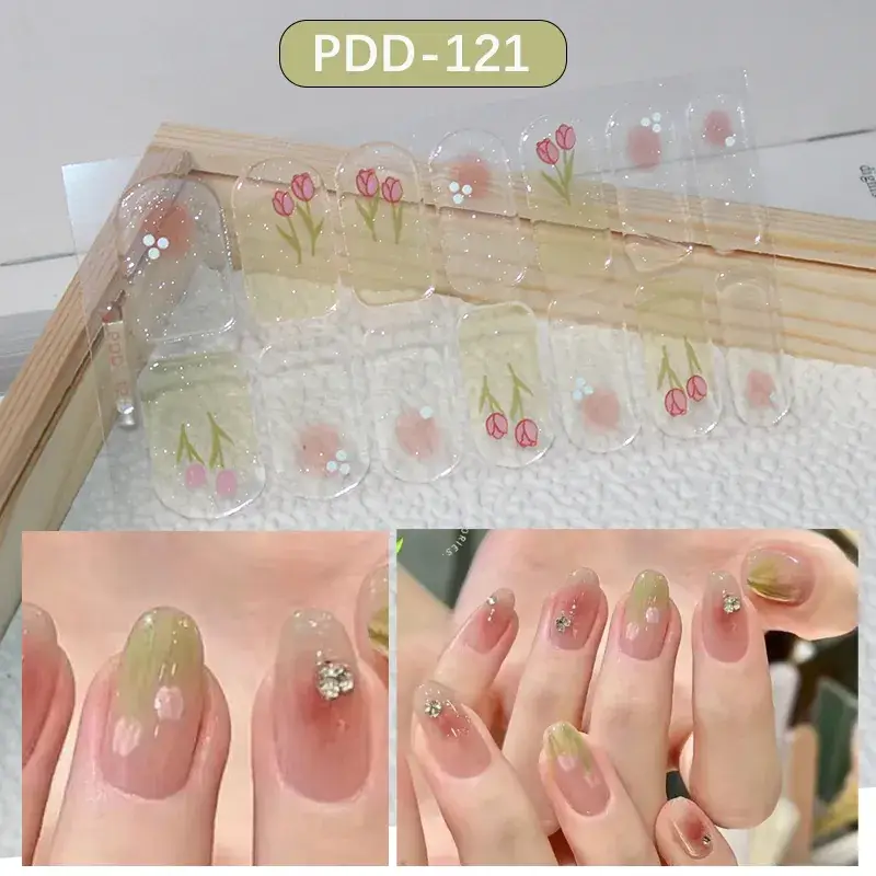 3D Waterproof Nail Sticker for Girls - Green & Butterfly Design - Image 19