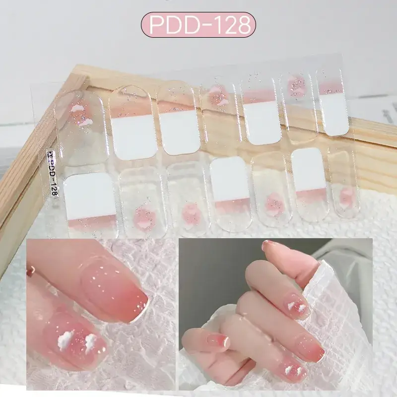3D Waterproof Nail Sticker for Girls - Green & Butterfly Design - Image 25