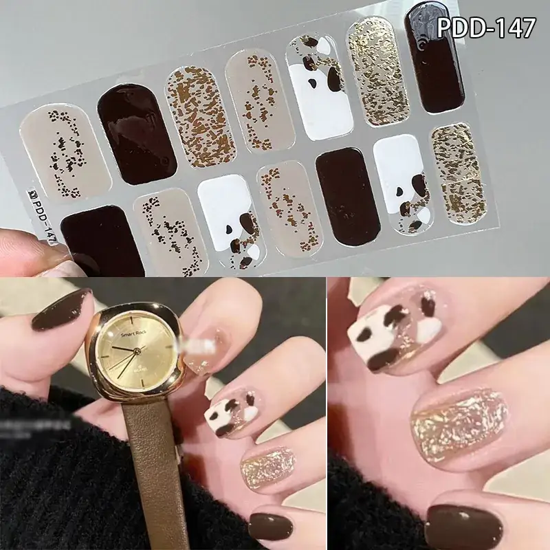 3D Waterproof Nail Sticker for Girls - Green & Butterfly Design - Image 39