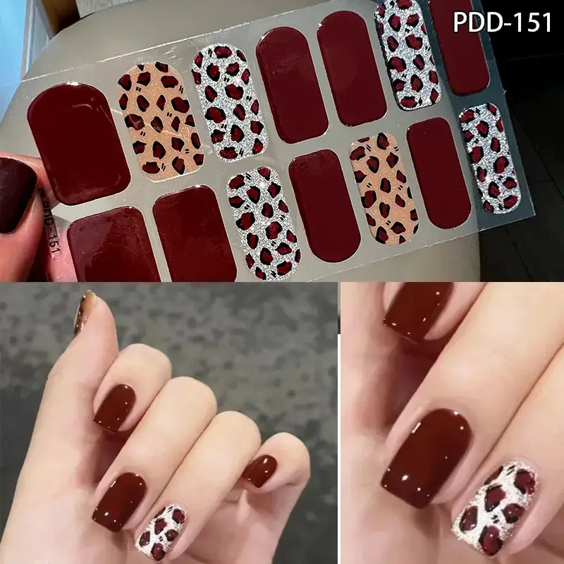 3D Waterproof Nail Sticker for Girls - Green & Butterfly Design - Image 43